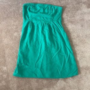 Green strapless old navy dress